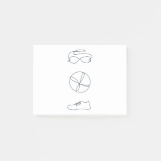 Nieuw ontwerp met triathlon post-it® notes