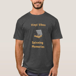 Nieuw ontwerp, Retro Vinyl Record T-shirt. T-shirt