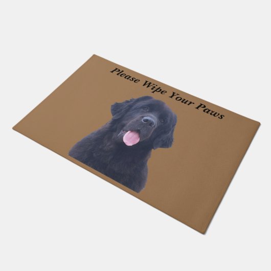 Nieuw ontwerp van de Dog van Newfoundland Deurmat (Schuin)