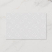 Nieuw ontwerp van het Visitekaartje voor de benoem (Achterkant)