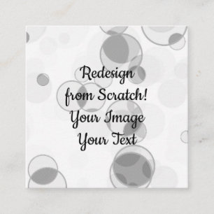 Nieuw ontwerp vanaf krassen - Creëer Uw eigen Vierkante Visitekaartje