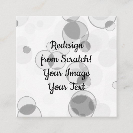 Nieuw ontwerp vanaf krassen - Creëer Uw eigen Vierkante Visitekaartje (Voorkant)