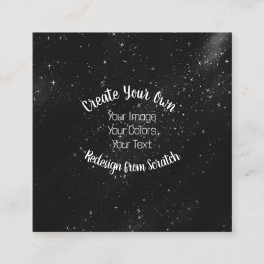 Nieuw ontwerp vanaf krassen - Creëer Uw eigen Vierkante Visitekaartje (Voorkant)