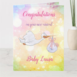 Nieuw ontwerp voor Baby Girl Kaart