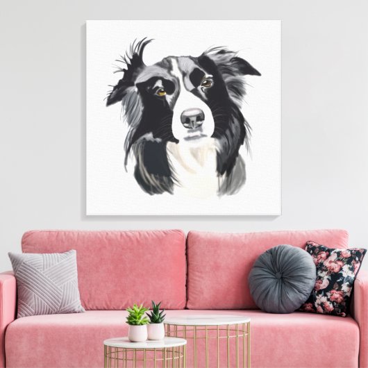 Nieuw ontwerp voor zwarte en witte rand canvas afdruk (Insitu (Woonkamer))