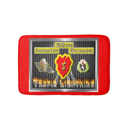 Nieuw ontworpen 25e infanteriedivisie badmat (Voorkant)