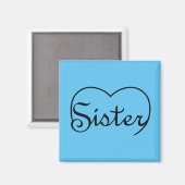 Nieuw ontworpen zuster Heart Magneet (Voorkant / Achterkant)