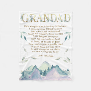 Nieuw opa-gedicht van opa Fleece Blanket Deken