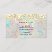 Nieuw Opal edelsteen faux glitter visitekaartje (Achterkant)