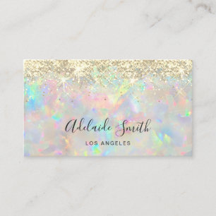 Nieuw Opal edelsteen faux glitter visitekaartje