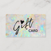 Nieuw Opal Texture Cadeaubon Visitekaartje (Voorkant)