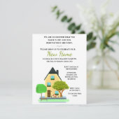 Nieuw open huis / Housewarming Party Kaart (Staand voorkant)