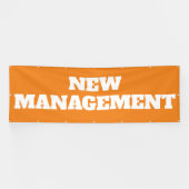 Nieuw Oranje beheer - Witte Grote buitenbedrijven Spandoek (Horizontaal)