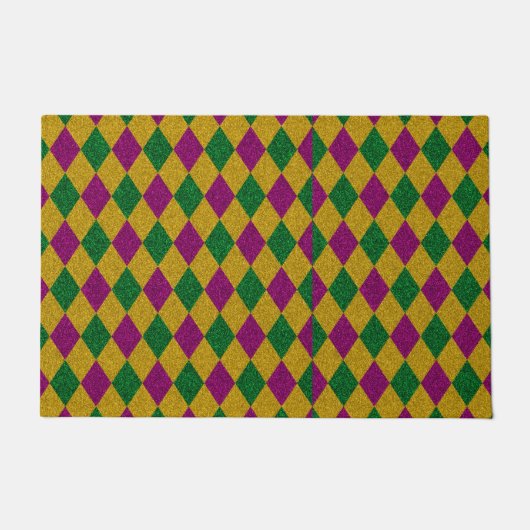 Nieuw Oranje Diamant Glitter Deurmat (Voorkant)