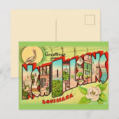 Nieuw-Orleans-ansichtkaart met groet Briefkaart (Voorkant / Achterkant)