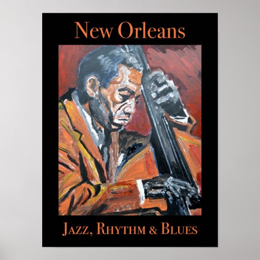 Nieuw-Orleans Dubbele Bas Poster (Voorkant)