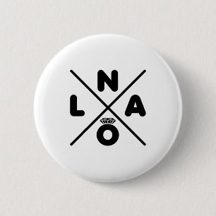 Nieuw Orléans Huwelijk Nola Vrijgezellenfeest Brui Ronde Button 5,7 Cm