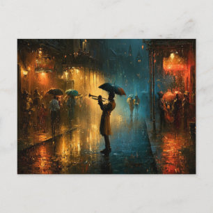 Nieuw-Orleans Jazz Ansichtkaart Briefkaart
