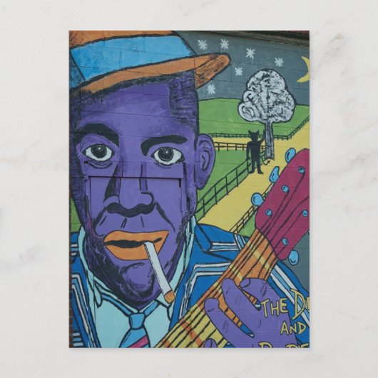NIEUW ORLEANS JAZZ GRAFFITI ART BRIEFKAART (Voorkant)