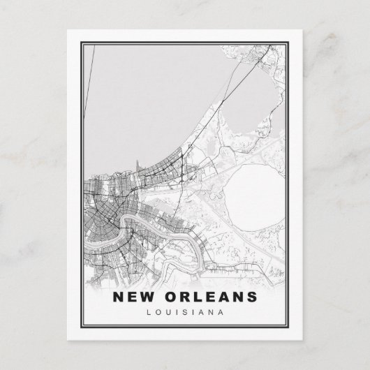 Nieuw-Orleans Kaart (Voorkant)