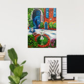 NIEUW ORLEANSCOURTYARD 20 x 28-INCH ART POSTER (Thuiskantoor)