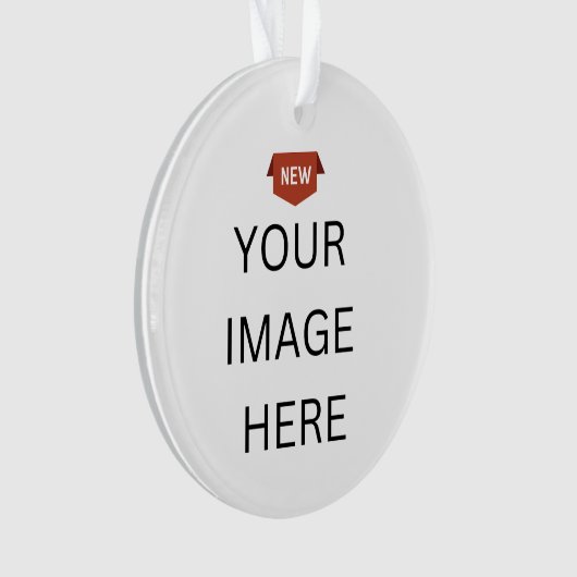 NIEUW! Ornament - Acryl - Cirkel - Aangepast (voorkant)