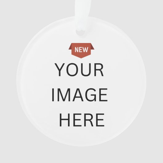 NIEUW! Ornament - Acryl - Cirkel - Aangepast (voorkant)