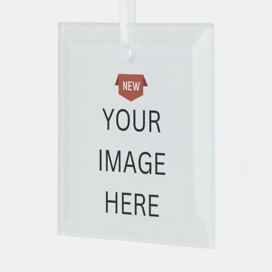 NIEUW! Ornament - Glasvierkant Ornament - Aangepas (Voorkant links)