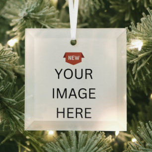 NIEUW! Ornament - Glasvierkant Ornament - Aangepas