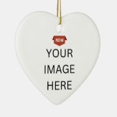 NIEUW! Ornament - Keramisch hart - Custom (Rechts)