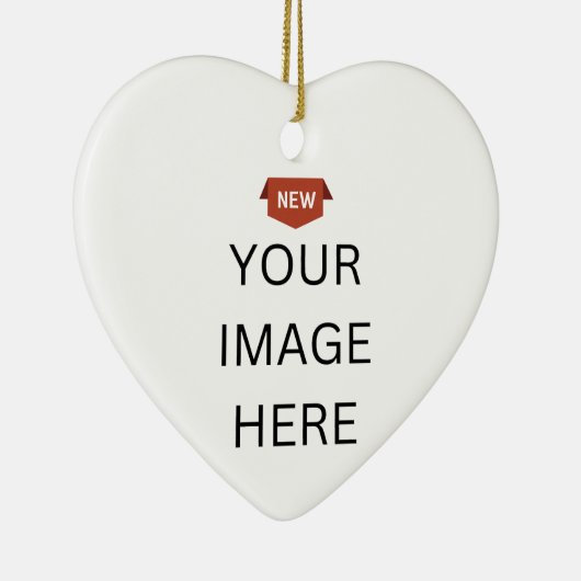 NIEUW! Ornament - Keramisch hart - Custom (Rechts)