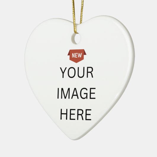 NIEUW! Ornament - Keramisch hart - Custom (Links)