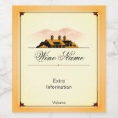 Nieuw Oud Schuur Wijnlabel Sangria Wijn Etiket (Enkel label)