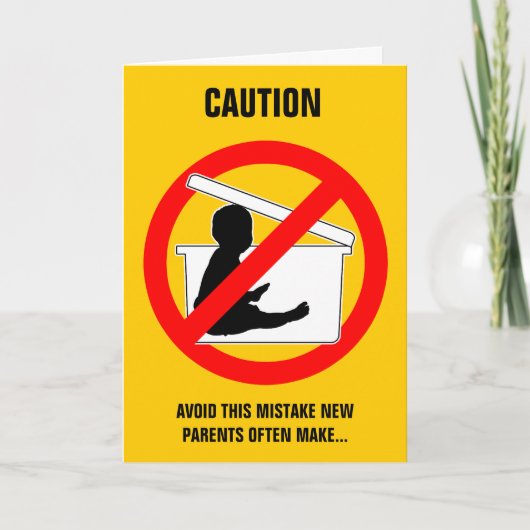 Nieuw Ouderschap (grappig) kaart (Voorkant)