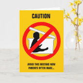 Nieuw Ouderschap (grappig) kaart (Gele Bloem)