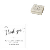 Nieuw Paar Mr en Mrs Naam Bruiloft Dank u Rubberstempel (Gestempeld)