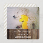 Nieuw pakket introduceren | Aankondiging van Baby (Voorkant / Achterkant)