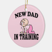 Nieuw pap Girl Keramisch Ornament (Links)