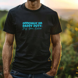 Nieuw Papa Gift Ironische Slogan blauwe letter T-shirt