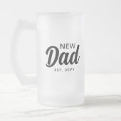 Nieuw Papa Zwart Script gepersonaliseerd Matglas Bierpul (Links)