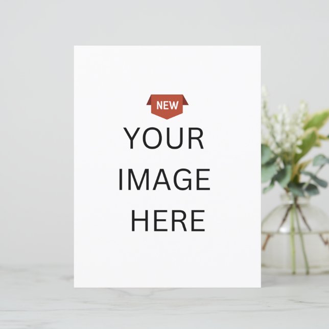 NIEUW! Papier - 8,5 x 11 inch - Aangepast (Staand voorkant)