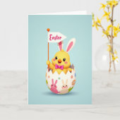 Nieuw Pasen Vriendschapskaart Kaart (Gele Bloem)