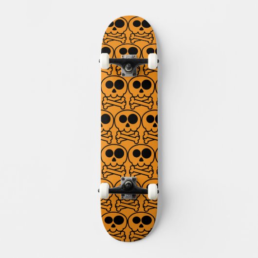NIEUW - Pastel Cartoon Schedel Persoonlijk Skateboard (Voorkant)