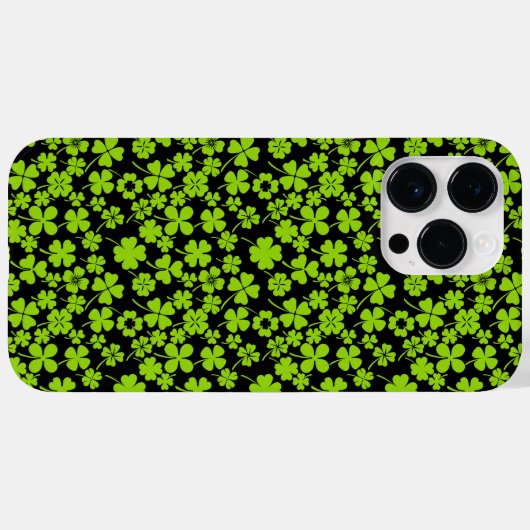 Nieuw patroon.Omkleverbladeren 01 Zwarte BG Case-Mate iPhone Case (Achterkant (horizontaal))