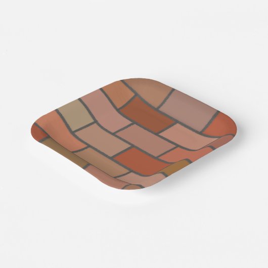 Nieuw patroon voor wandontwerp voor bakstenen papieren bordje (Gebogen)