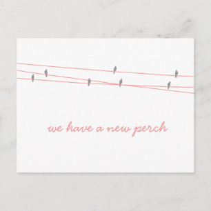 Nieuw Perch Change of Address Briefkaart