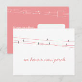 Nieuw Perch Change of Address Briefkaart (Voorkant / Achterkant)