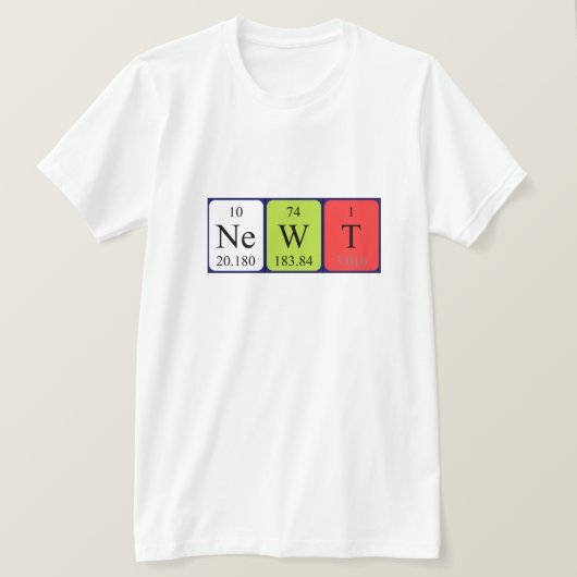 Nieuw periodiek shirt van de lijstnaam (Design voorkant)