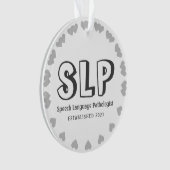 Nieuw personaliseer de Patholoog van de Speech-taa Ornament (voorkant)