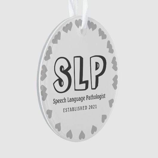 Nieuw personaliseer de Patholoog van de Speech-taa Ornament (voorkant)